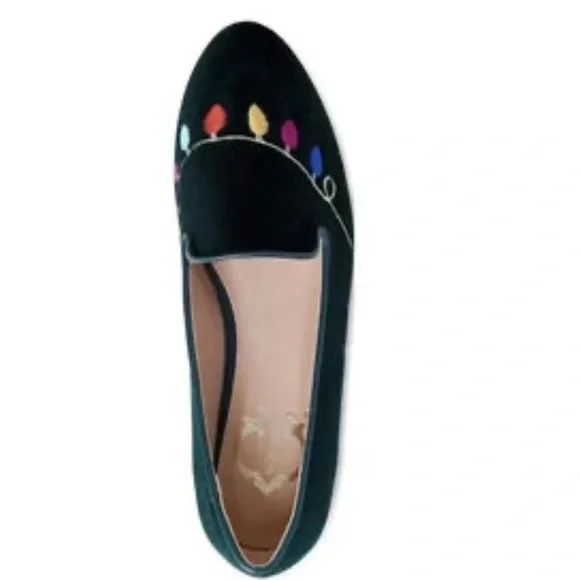 C.Wonder Merry velvet, green smoking flats size 8.5 - Picture 1 of 4